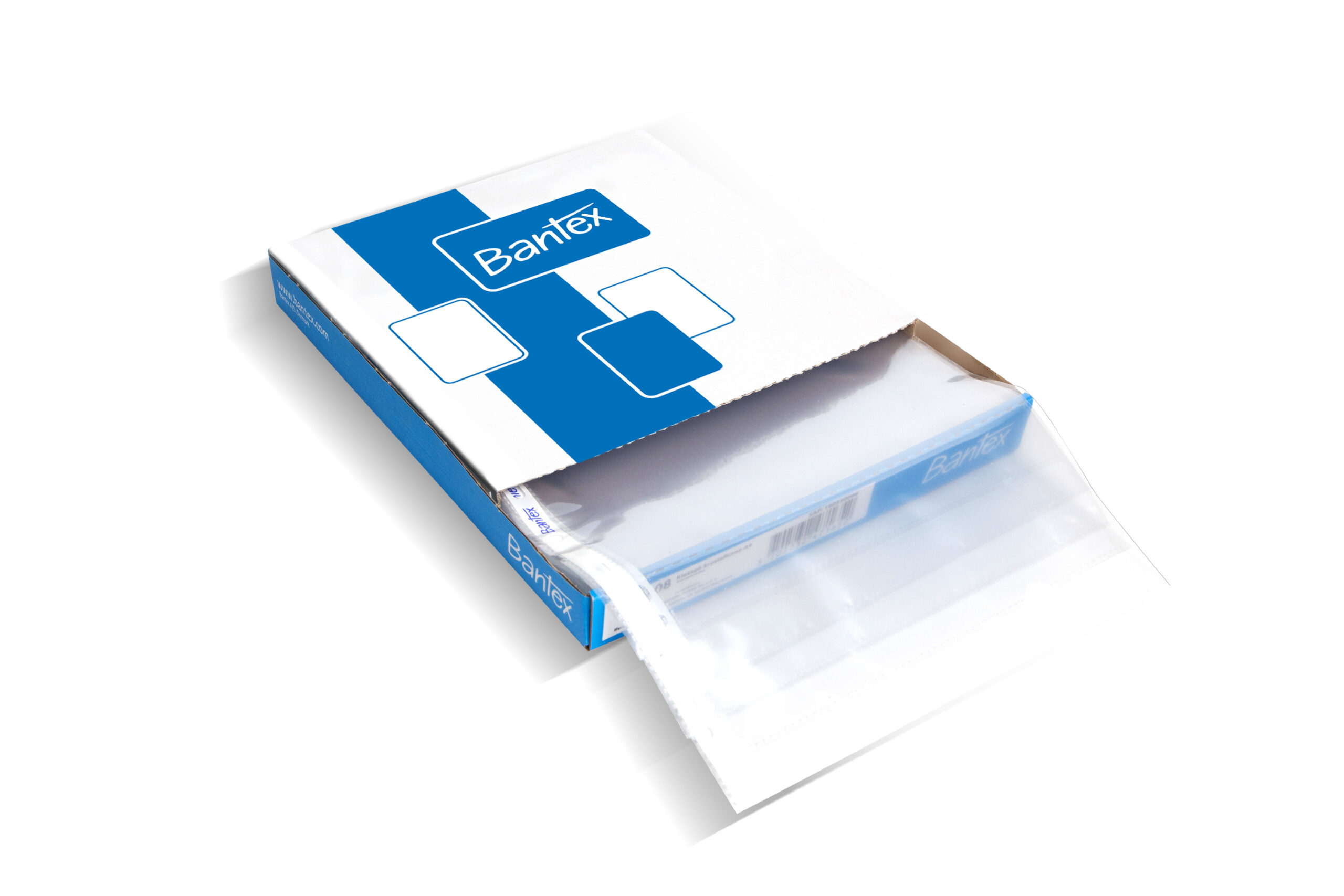 1. Koszulka BANTEX A4 krystaliczna karton (100szt ) 50mic