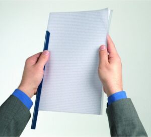 Okładki DURABLE do grzbietów zaciskowych (50szt ) przezroczyste