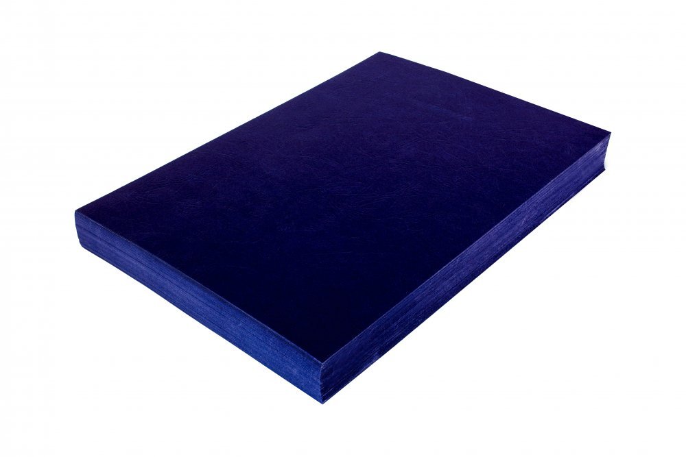 Karton do bindowania skórobodobny A4 (100szt) granatowy