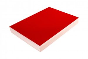 Karton do bindowania Chromolux błyszczący  (100szt) czerwony