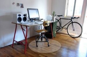 Mata pod krzesło DATURA miękka okrągła srednica 100cm na twardą podłogę