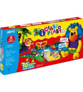 Masa plastyczna CIASTO PLASTO 8 kolorów