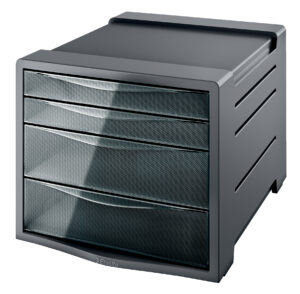 Pojemnik Europost Vivida z 4 szufladami . dymny