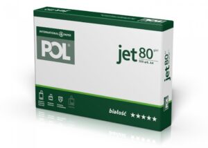 1. Papier xero A4 POLJET 80g KLASA "A" białość CIE 166