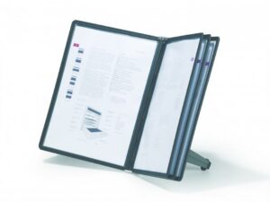 Moduł stołowy z 5 czarnymi panelami z polipropylenu Durable