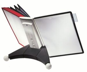 Moduł stołowy z 10 czarnymi panelami z polipropylenu Durable