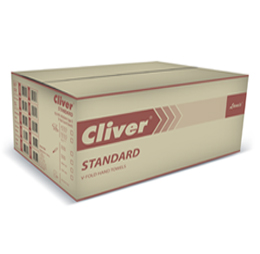 2. CLIVER Standard Ręcznik V makulatura extra biała 4000 składanki