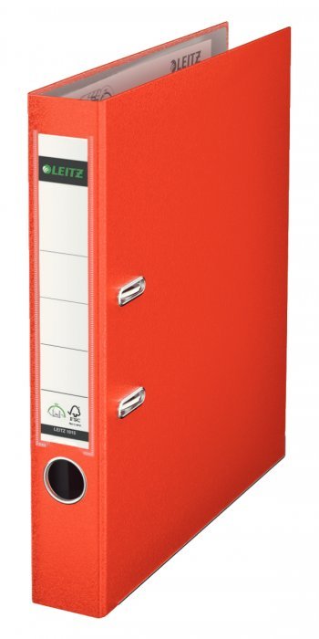 Segregator Leitz A4 z mech. 180. szer. 50 mm. czerwony