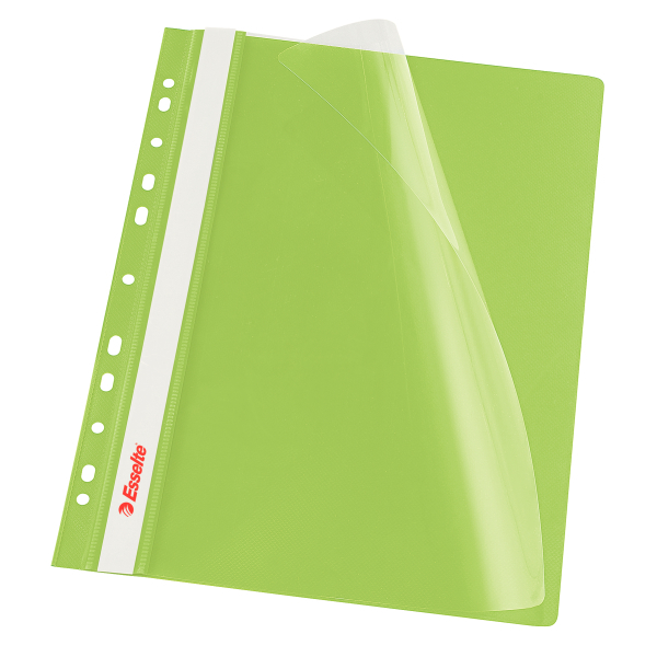 Skoroszyt ESSELTE miękki wpinany (10szt) zielony