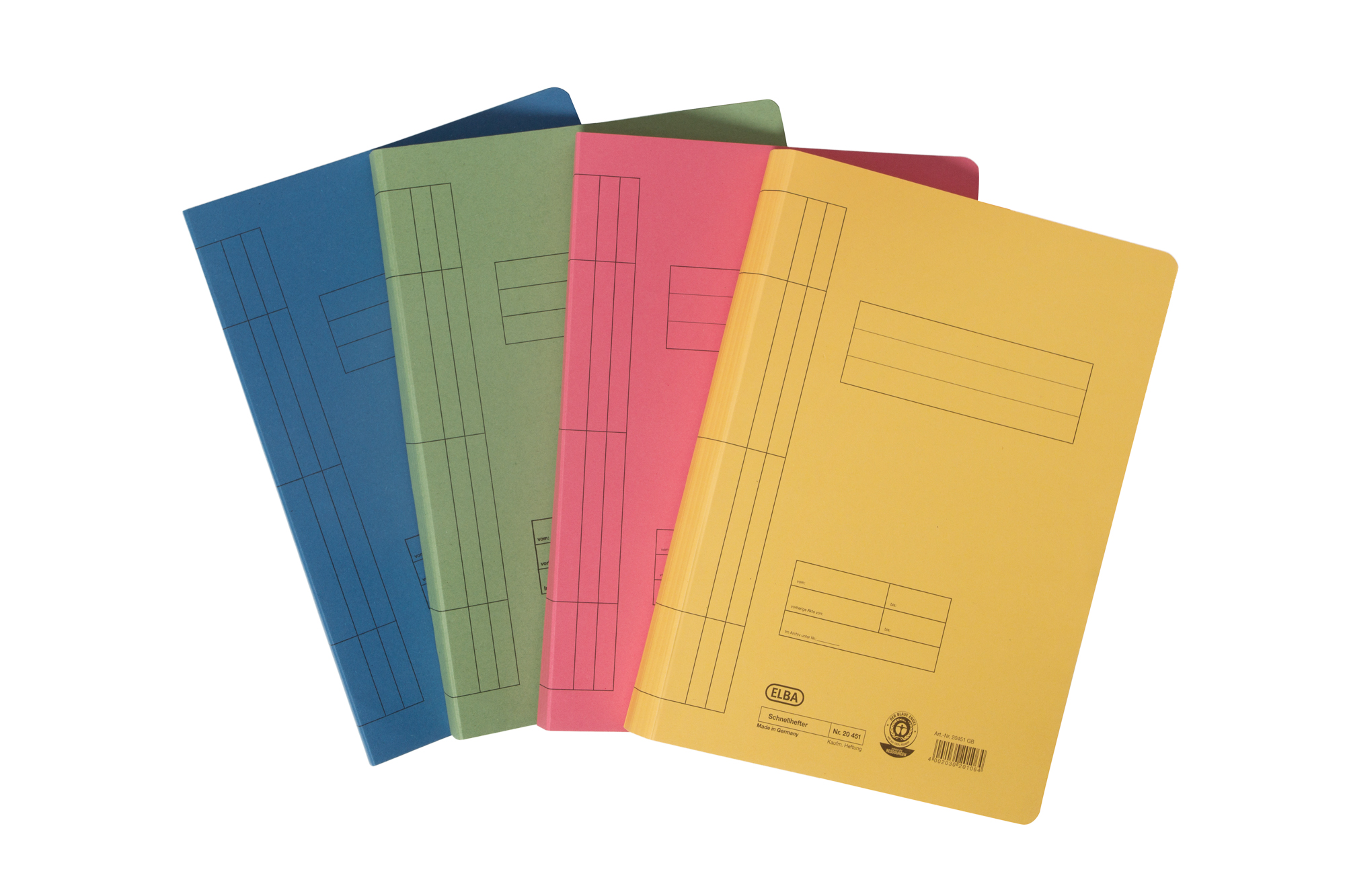Skoroszyt ELBA gruby karton 1szt jasnozielony