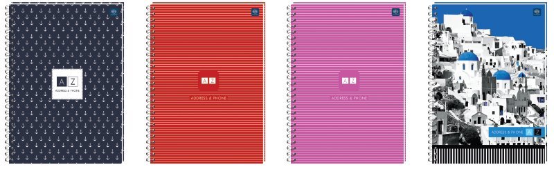 Skorowidz A5 spirala w linię