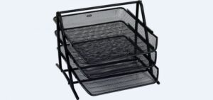 Półki z siatki metalowej na dokumenty stojak z 3 pólkami A4