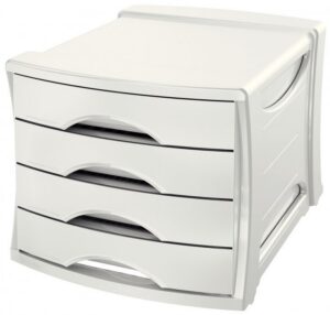 Pojemnik Europost Vivida z 4 szufladami . biały