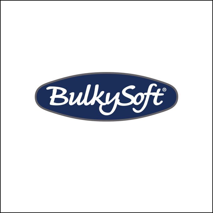 Serwetki BULKYSOFT 24x24mm 2 warstwy białe (100szt)