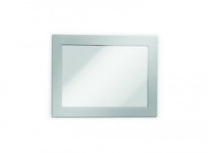 DURAFRAME A6 Samoprzylepna ramka informacyjna z uchylną przednią stroną (2 szt) srebrne