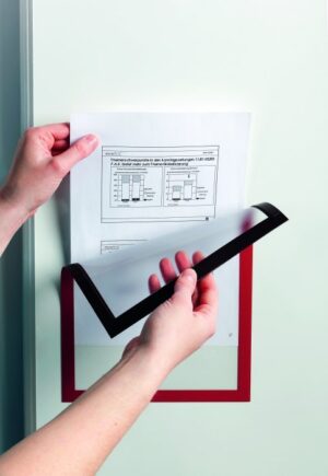 DURAFRAME MAGNETIC A4 Magnetyczna ramka informacyjna czerwona 5szt