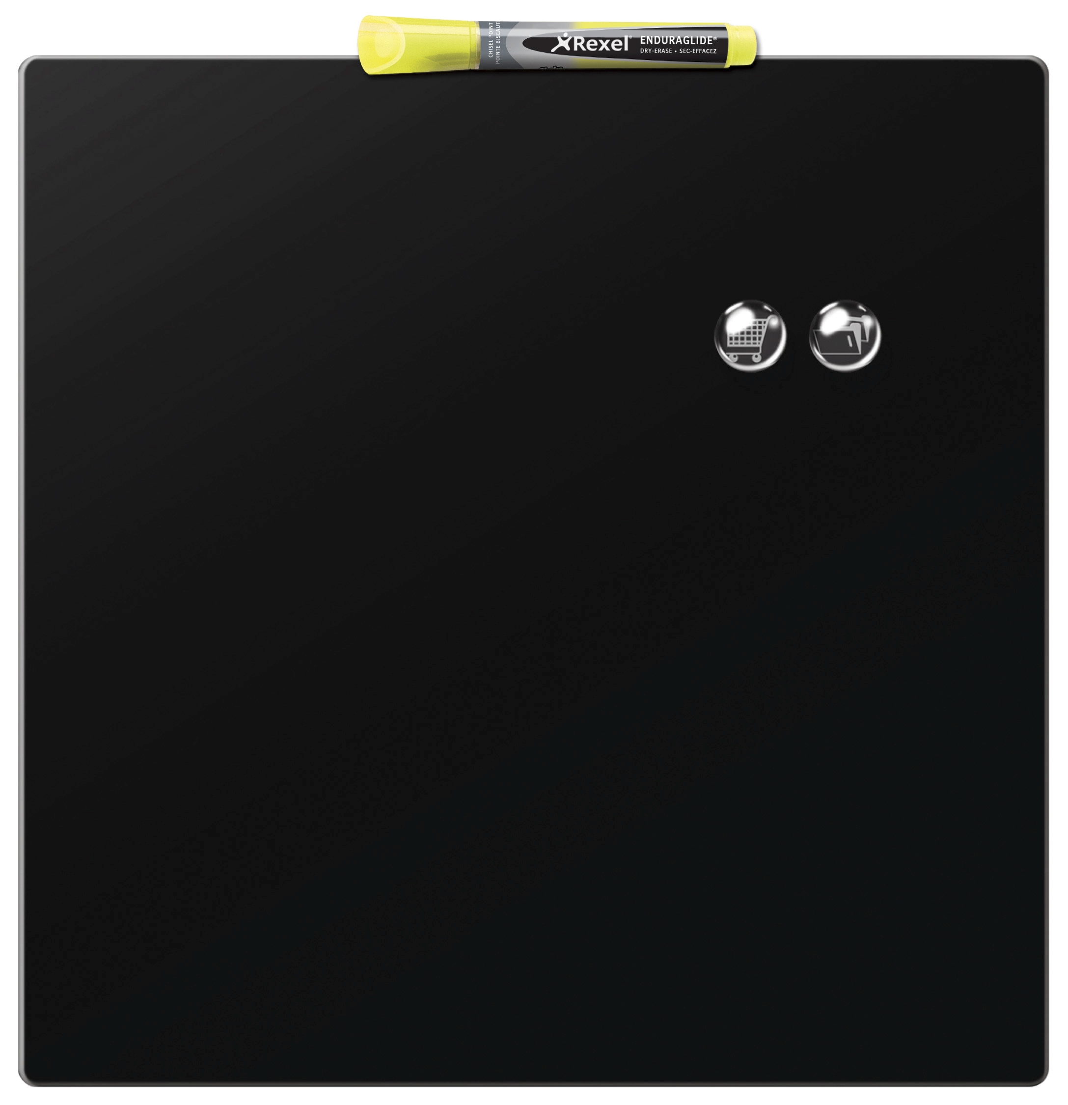 Tabliczka magnetyczna REXEL 360x360 mm czarna