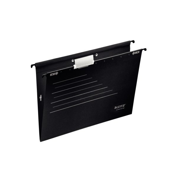 Teczka LEITZ ALPHA zawieszane z gumką czarna