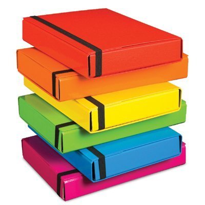 Teczka VAUPE BOX CARBIC z gumką grzbiet 50mm zielona