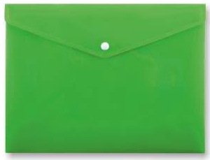 Koperta na zatrzask A4 PP-113 zielona