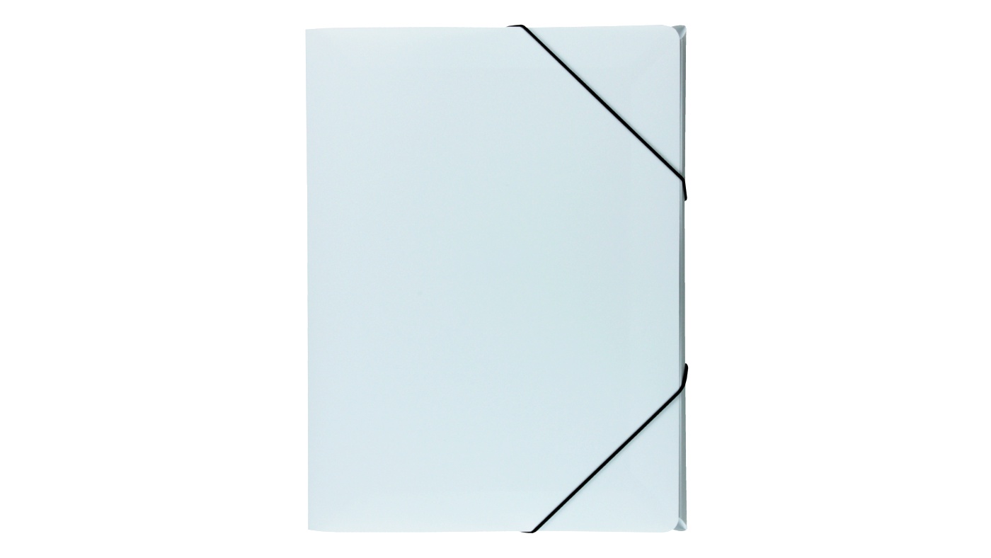 Teczka BIURFOL A4 z gumką - szeroka. kolor biały