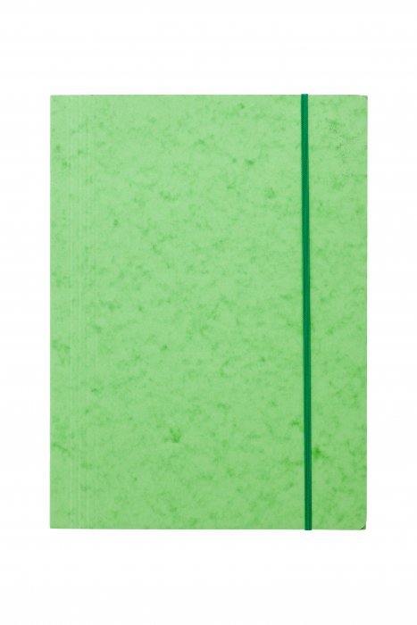 Teczka preszpanowa A4 z gumką prostą jasnozielona