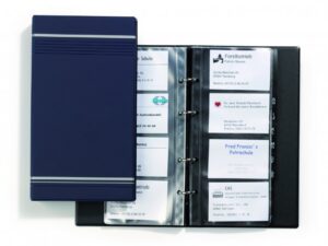 Wizytownik na 200 wizytówek VISIFIX Durable granatowe