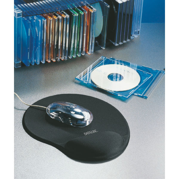 Podkładka żelowa pod mysz DATALINE czarna - obrazek 2