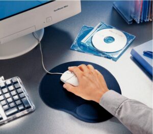 Podkładka żelowa pod mysz DATALINE niebieska