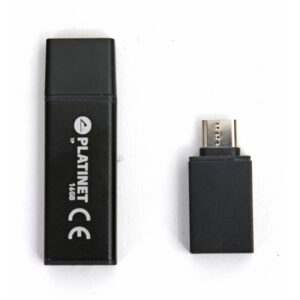 Pendrive USB 2.0 X-Depo 16GB + Type-C Adapter czarny Platinet