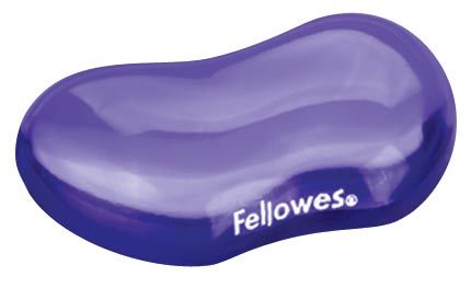 Podkładka pod nadgarstek żelowa Crystal Fellowes fioletowa
