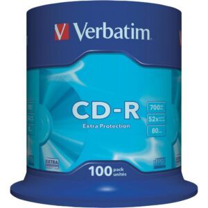 Płyta CD-R VERBATIM CAKE (100) Extra Protection 700MB x52 4341
