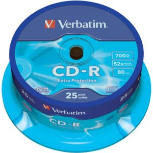 Płyta CD-R VERBATIM CAKE(25) Extra Protection 700MB x52 43432