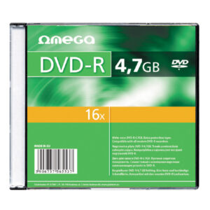Płyta DVD-R 4.7GB 16X SLIM CASE*1 OMEGA