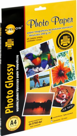Papier fotograficzny laser błyszczący, 200 g/m, A4 20 arkuszy