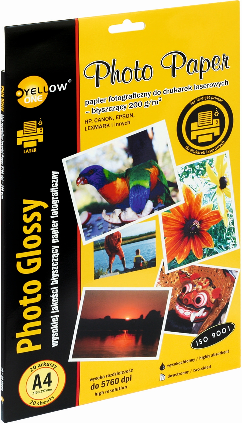 Papier fotograficzny laser błyszczący, 200 g/m, A4 20 arkuszy