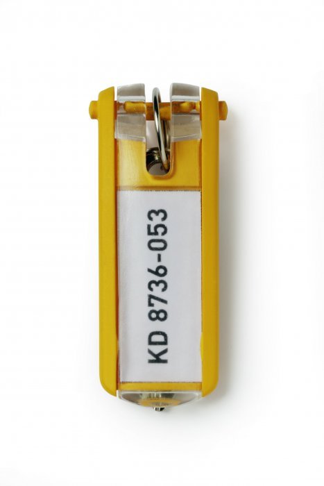 Zawieszki do kluczy DURABLE (6szt) żółte