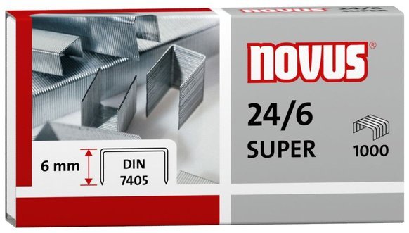 Zszywki NOVUS 24/6 DIN SUPER 1000szt