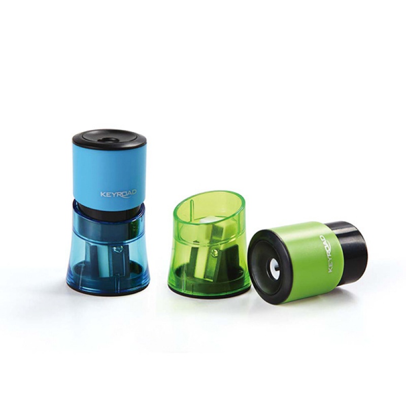 Temperówka KEYROAD Sand Clock, plastikowa, podwójna, z pojemnikiem, pakowane na displayu, mix kolorów - obrazek 4