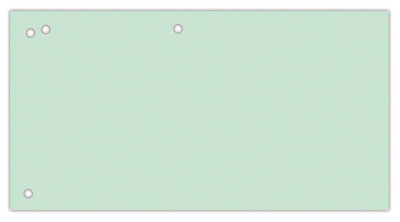 Przekładki OFFICE PRODUCTS, karton, 1/3 A4, 240x105mm, 100szt., zielone