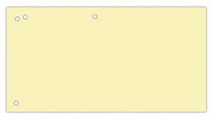 Przekładki OFFICE PRODUCTS, karton, 1/3 A4, 240x105mm, 100szt., żółte