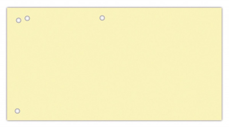 Przekładki OFFICE PRODUCTS, karton, 1/3 A4, 240x105mm, 100szt., żółte