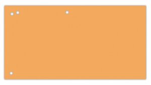 Przekładki OFFICE PRODUCTS, karton, 1/3 A4, 240x105mm, 100szt., pomarańczowe