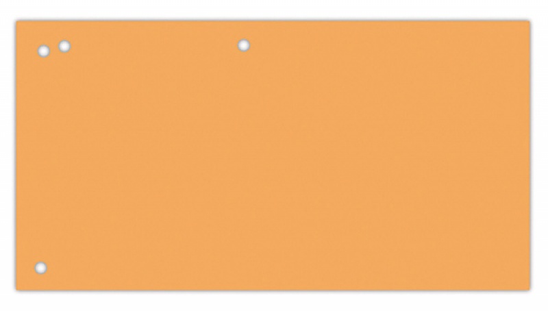 Przekładki OFFICE PRODUCTS, karton, 1/3 A4, 240x105mm, 100szt., pomarańczowe