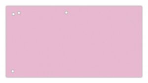 Przekładki OFFICE PRODUCTS, karton, 1/3 A4, 240x105mm, 100szt., różowe