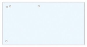 Przekładki OFFICE PRODUCTS, karton, 1/3 A4, 240x105mm, 100szt., białe