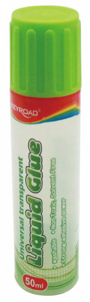 Klej w płynie KEYROAD, z gąbczastą końcówką, 50ml, pakowane na displayu