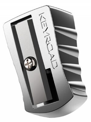 Temperówka KEYROAD Metal, aluminiowa, pojedyncza, pakowana na displayu, srebrna