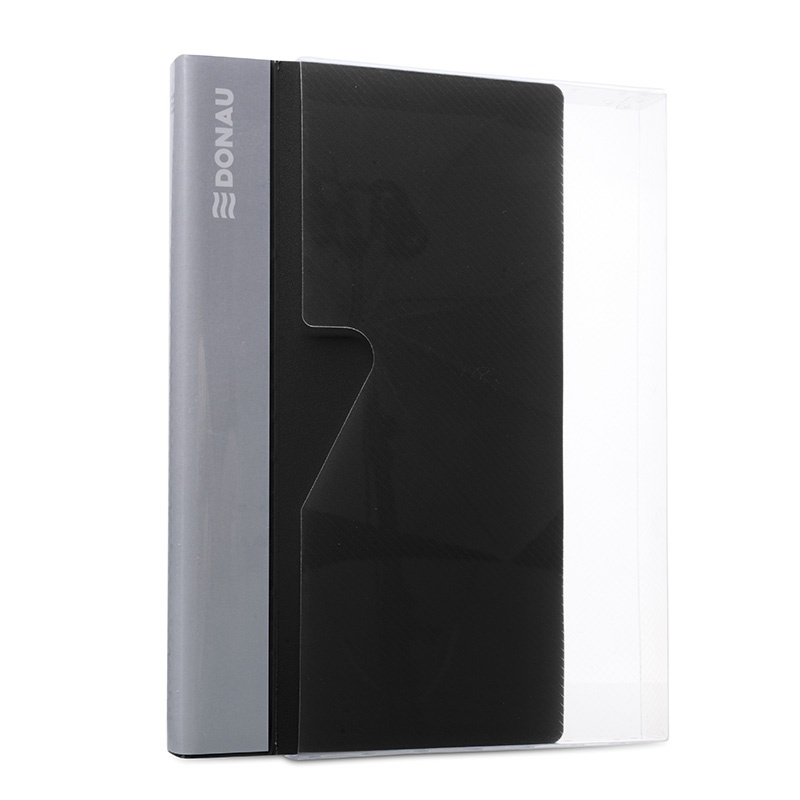 Wizytownik DONAU, PP, na 240 wizytówek, czarny - obrazek 2