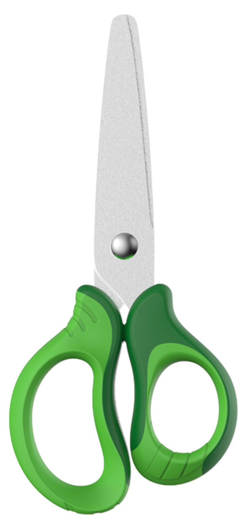 Nożyczki szkolne KEYROAD, 12cm, miękkie, pakowane na displayu, mix kolorów - obrazek 2